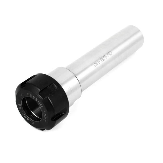 C25-ER25-100L 25mm Shank ER25 Straight Collet Chuck Holder Silver Tone