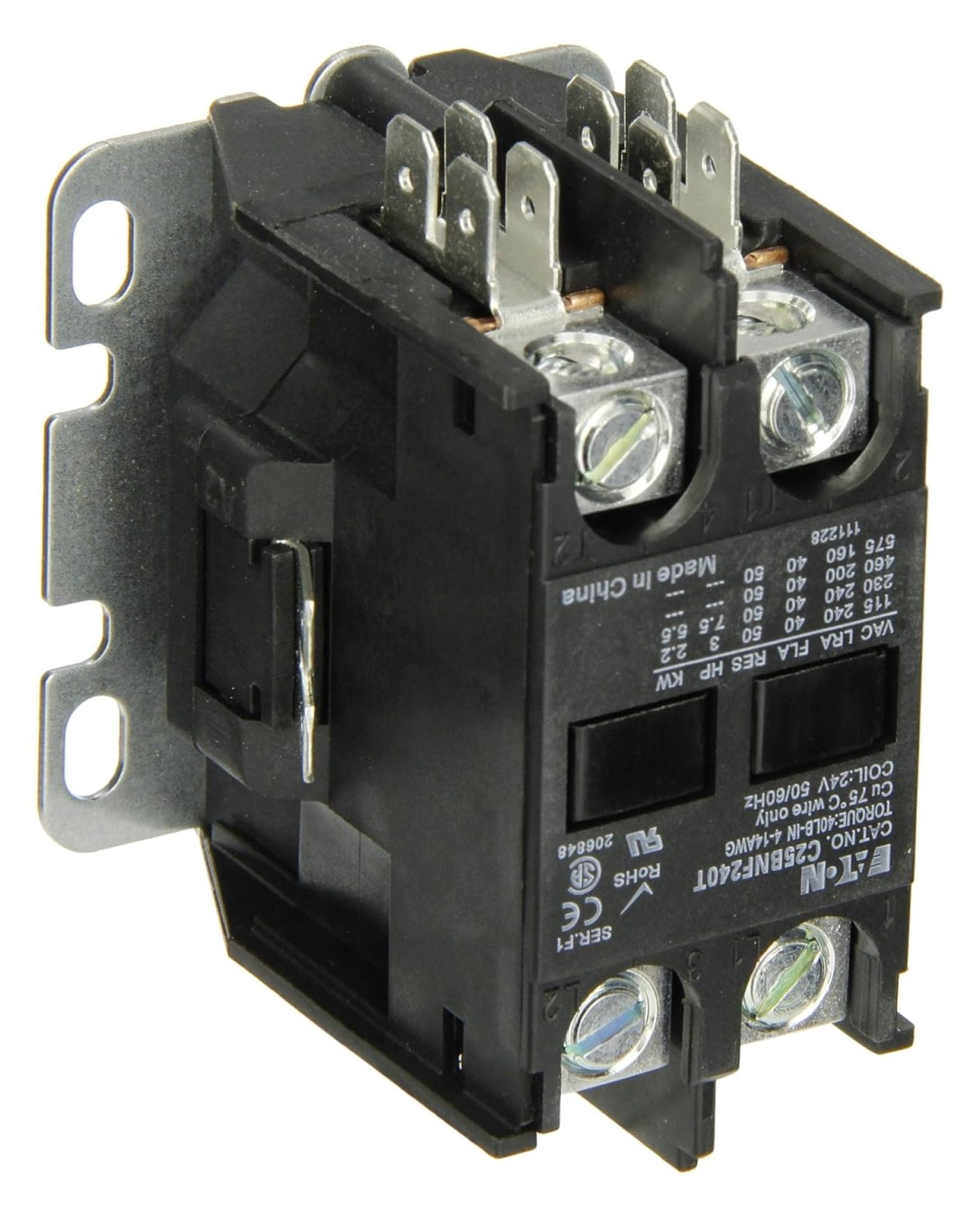 C25BNF240T Compact Definite Purpose Contactor, 40A Inductive Current ...