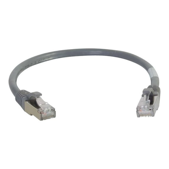 C2G Cat6a Snagless Shielded (STP) Network Patch Cable - Patch cable - RJ-45 (M) to RJ-45 (M) - 1.83 m - STP - CAT 6a - snagless, stranded - gray