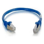 C2G 00674 Cat6a Cable - Snagless Shielded Ethernet Network Patch Cable, Blue (3 Feet, 0.91 Meters)