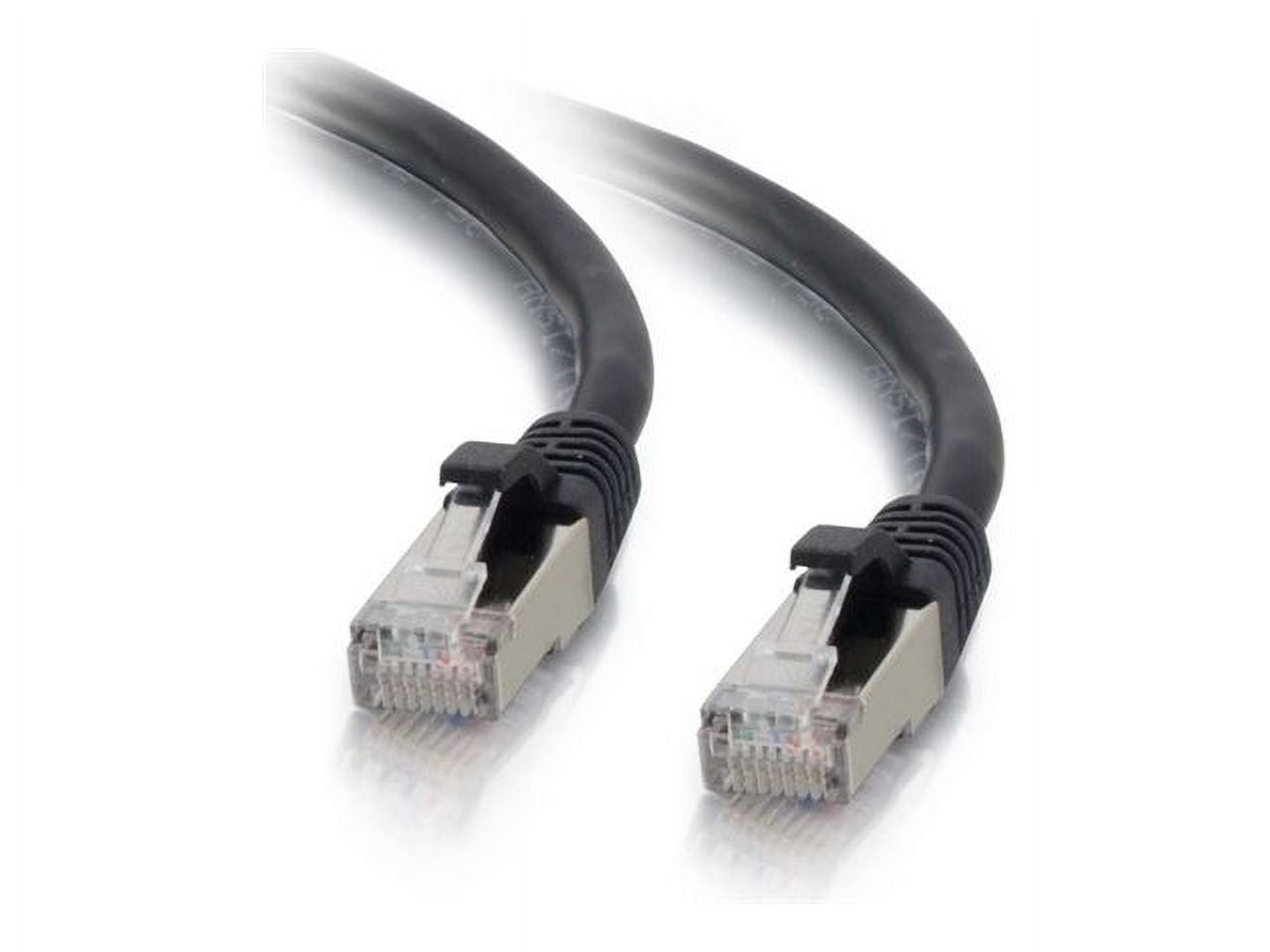 C2G 10ft Cat6 Snagless Shielded (STP) Ethernet Network Patch Cable - Black - patch cable - 10 ft - black