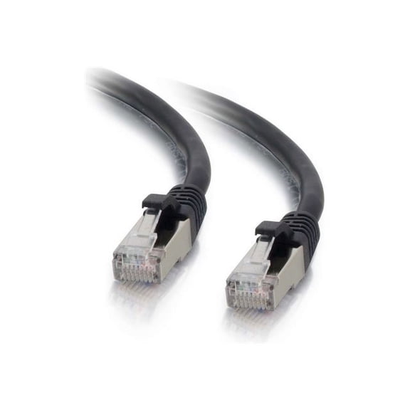 C2G 10ft Cat6 Snagless Shielded (STP) Ethernet Network Patch Cable - Black - patch cable - 10 ft - black