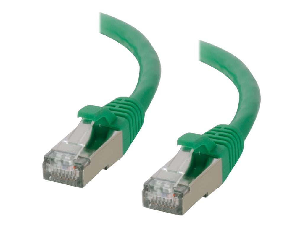 C2G 00839 C2G 25FT CAT6 SNAGLESS SHIELDED (STP) NETWORK PATCH CABLE - GREEN