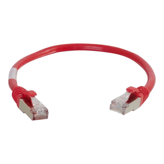 C2G 00854 Cat6 Cable - Snagless Shielded Ethernet Network Patch Cable, Red (15 Feet, 4.57 Meters)