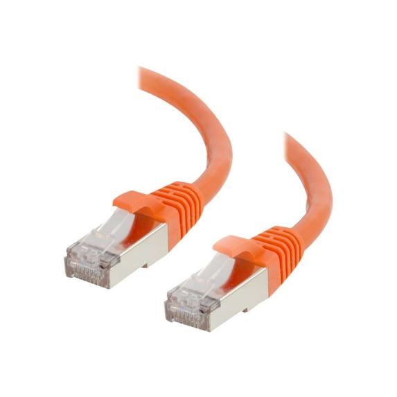 C2G-2ft Cat6 Snagless Shielded (STP) Network Patch Cable - Orange - Category 6 for Network Device - RJ-45 Male - RJ-45 Male - Shielded - 2ft - Orange