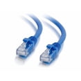 thumbnail image 1 of C2G 6in Cat6a Snagless Unshielded (UTP) Network Patch Ethernet Cable-Blue - Category 6a for Network Device - RJ-45 Male - RJ-45 Male - Shielded - 10GBase-T - 6in - Blue, 1 of 4