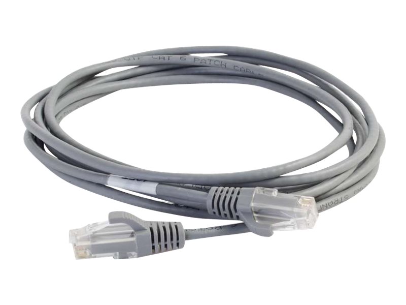 C2G 8ft Cat6 Snagless Unshielded (UTP) Slim Ethernet Network Patch Cable - Gray - patch cable - 8 ft - gray