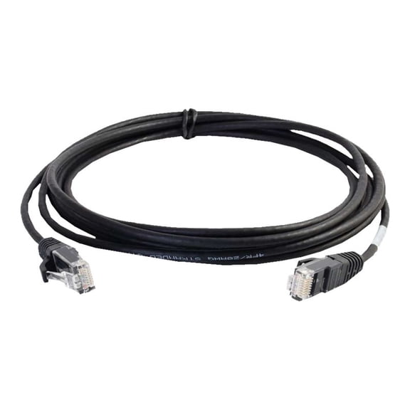 C2G 01109 Cat6 Slim Cable - Snagless Unshielded Ethernet Network Patch Cable, Black (10 Feet, 3.04 Meters)