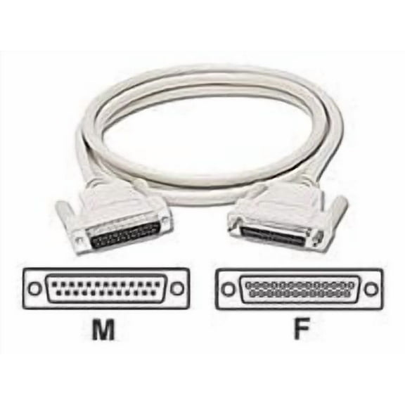 C2G 02655 DB25 M/F Serial RS232 Extension Cable, Beige (6 Feet, 1.82 Meters)
