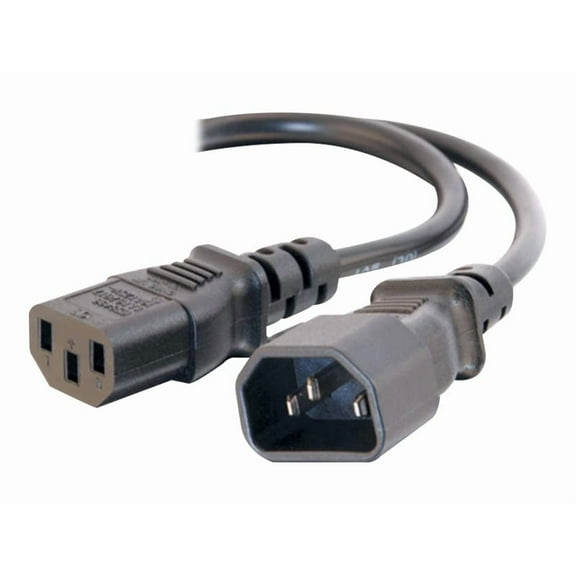 C2G 6ft 18 AWG Computer Power Extension Cord (IEC320C14 to IEC320C13) - power extension cable - 6 ft