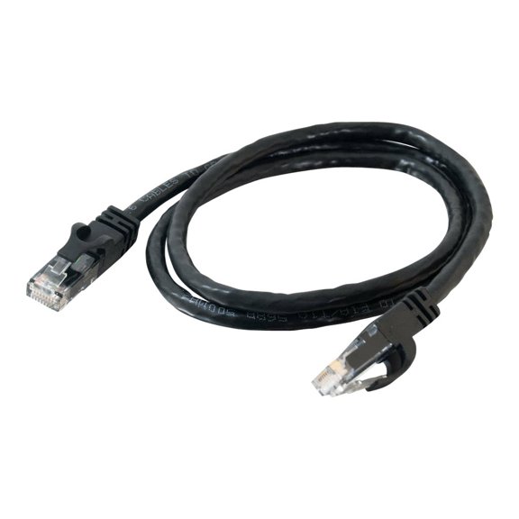 C2G 03984 Cat6 Cable - Snagless Unshielded Ethernet Network Patch Cable, Black (8 Feet, 2.43 Meters)