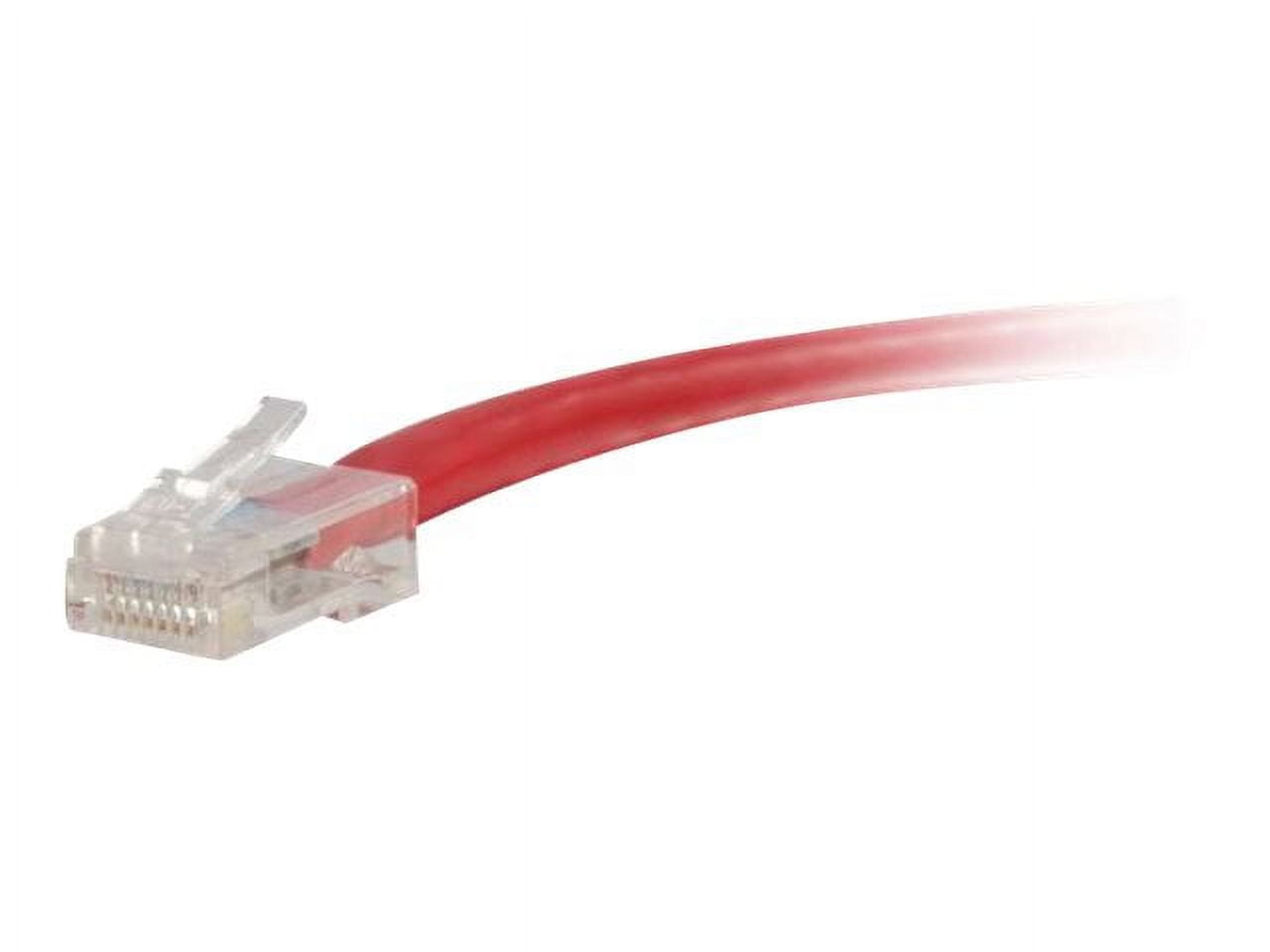 C2G 1ft Cat6 Non-Booted Unshielded (UTP) Ethernet Cable - Cat6 Network Patch Cable - PoE - Red - Patch cable - RJ-45 (M) to RJ-45 (M) - 30 cm - UTP - CAT 6 - red