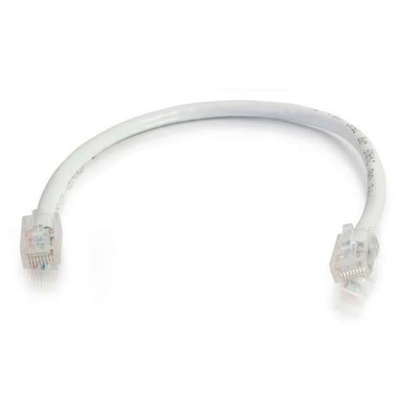 C2G 04234 Cat6 Non-Booted Unshielded (UTP) Network Patch Cable, White (3 Feet/0.91 Meters)