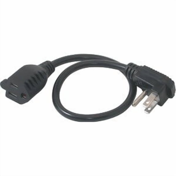 C2G 1.5ft 18 AWG Flat Plug Power Strip Plus (NEMA 5-15P to NEMA 5-15R) (TAA Compliant)