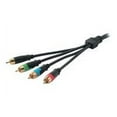 thumbnail image 1 of C2G RapidRun Component Video + S/PDIF Digital Audio Flying Lead - Video / audio cable - component video / digital audio - RCA male to MUVI connector male - 1.5 ft - black, 1 of 4