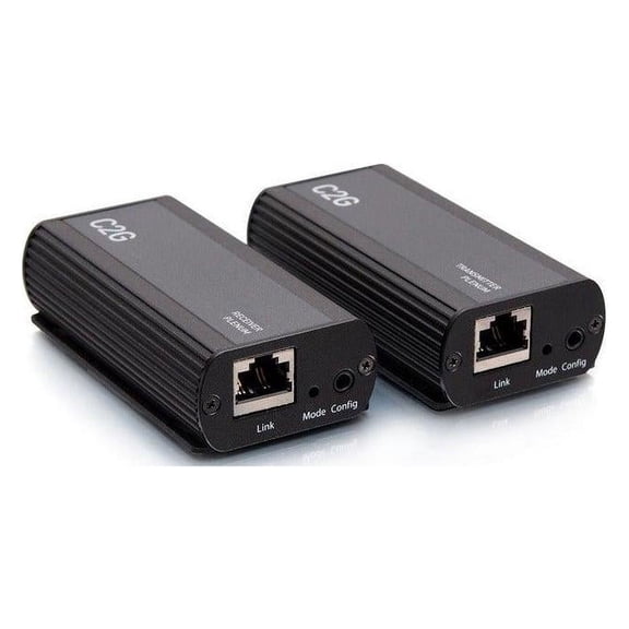 C2G 1-Port USB C Extender Transmitter to Receiver Kit, Plenum Rated