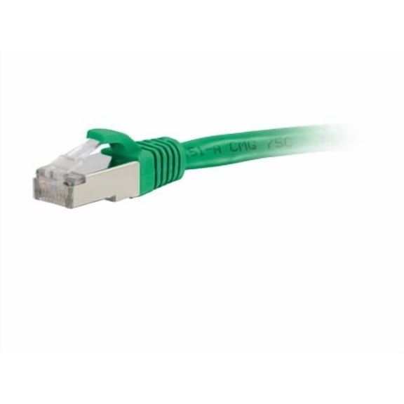 C2G 10ft (3m) Cat6a Snagless Shielded (STP) Ethernet Network Patch Cable, Green, RJ45, M/M