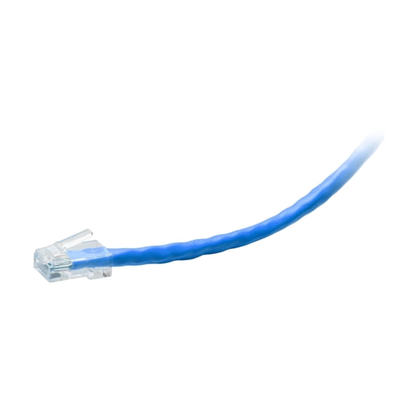 C2G 10ft Cat6 Non-Booted Unshieled Ethernet Cable - TAA Compliant F-Series - Blue - Network cable - TAA Compliant - RJ-45 (M) to RJ-45 (M) - 10 ft - 0.2 in - UTP - CAT 6 - CMR - blue