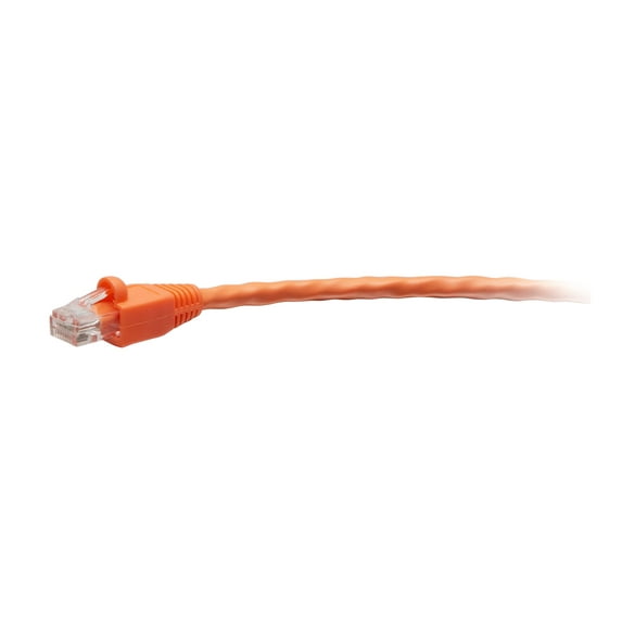 C2G 100ft Cat6 Snagless Unshielded Ethernet Cable - TAA Compliant F-Series - Orange - Network cable - TAA Compliant - RJ-45 (M) to RJ-45 (M) - 100 ft - 0.2 in - UTP - CAT 6 - CMR - molded, snagless - orange