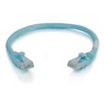 thumbnail image 1 of C2G 10ft Cat6a Snagless Unshielded (UTP) Network Patch Ethernet Cable-Aqua, 1 of 5