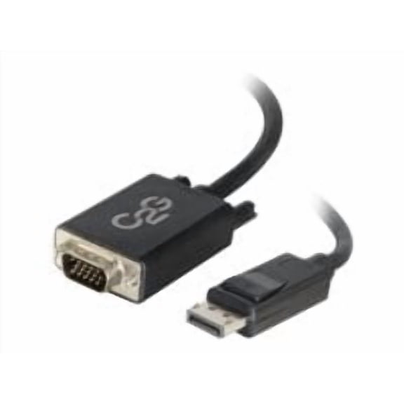C2G 10ft DisplayPort Male to VGA Male Active Adapter Cable - Black - DisplayPort cable - 10 ft