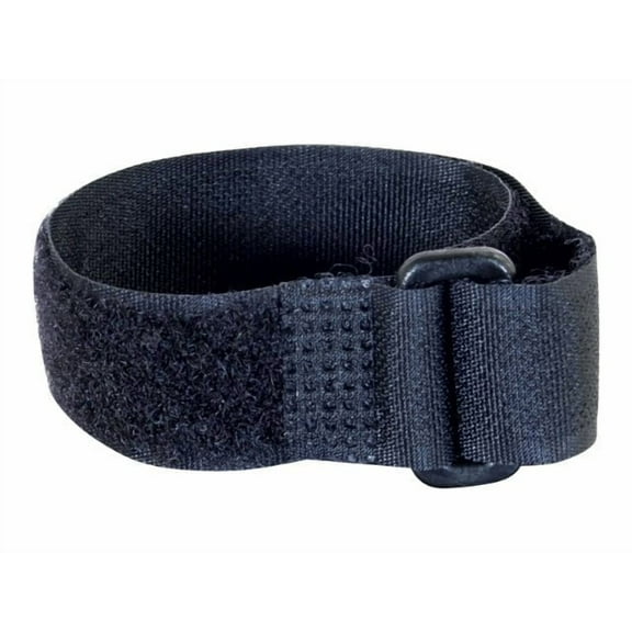 C2G 11in Hook-and-Loop Cable Management Wrap Multipack (12 pack) - Black (TAA Compliant)