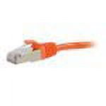 C2G 12ft Cat6 Snagless Shielded (STP)Ethernet Network Patch Cable - Orange - patch cable - 12 ft - orange