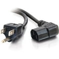 thumbnail image 1 of C2G 14ft 18 AWG Universal Right Angle Power Cord (NEMA 5-15P to IEC320C13R) - 14ft, 1 of 3