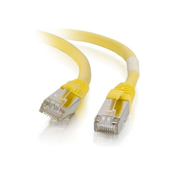 C2G 14ft Cat6 Snagless Shielded (STP)Ethernet Network Patch Cable - Yellow - patch cable - 14 ft - yellow
