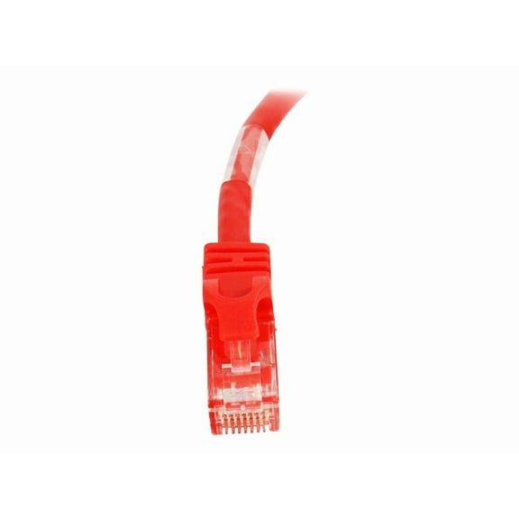 C2G 14ft Cat6 Snagless Unshielded (UTP) Network Crossover Patch Cable - Red - crossover cable - 14 ft - red