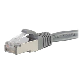 C2G 15ft Cat6 Snagless Shielded (STP) Ethernet Network Patch Cable - Gray - patch cable - 15 ft - gray