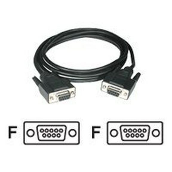 C2G 15ft DB9 F/F Cable - Black
