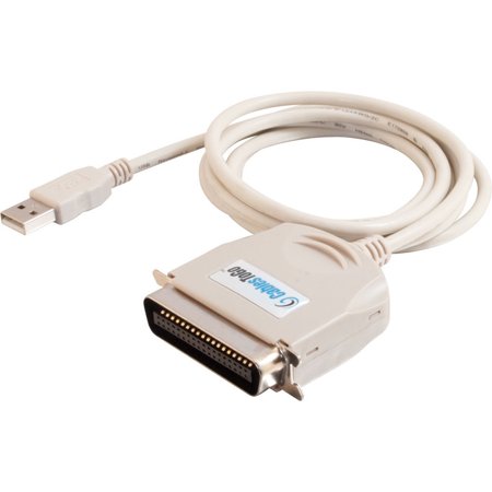 C2G USB to IEEE-1284 Parallel Printer Adapter Cable - Parallel adapter - USB - IEEE 1284 - beige