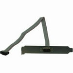 C2G Legrand DB9 Male Serial RS232 Expansion Port Bracket, Gray PC Adapter with Motherboard Bracket, 16 Inch Serial Expansion Port Bracket, 1 Count, C2G 27550