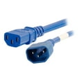 thumbnail image 1 of C2G 17504 18 AWG Power Cord - C14 to C13, Blue (6 Feet, 1.82 Meters), 1 of 4