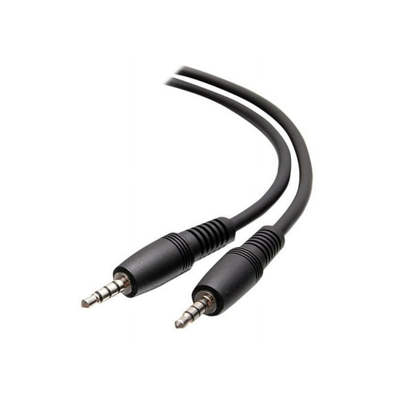 C2G 18in TSSR 4 Position Cable - OMTP Wiring Standard - M/M - 1.50 ft Mini-phone Audio Cable for Headset, Headphone, Computer, Tablet, Gaming Console, Microphone, Smartphone, Chromebook, Audio Device