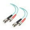 thumbnail image 1 of C2G ST-ST 10Gb 50/125 OM3 Duplex Multimode PVC Fiber Optic Cable - patch cable - 3.3 ft - aqua, 1 of 4