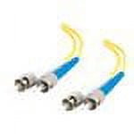 C2G 1m ST-ST 9/125 OS2 Duplex Single-Mode PVC Fiber Optic Cable - Yellow - patch cable - 3.3 ft - yellow