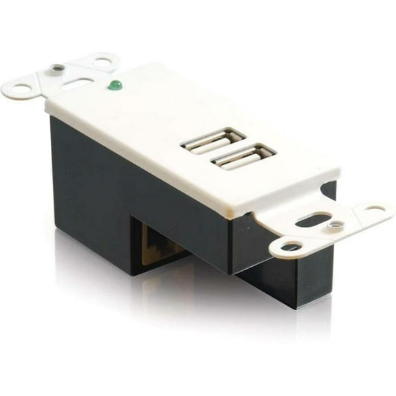 C2G 2-Port USB 1.1 Over Cat5 Superbooster Extender Wall Plate Receiver - USB extender - USB