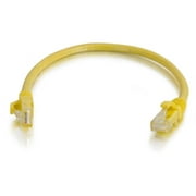C2G 22105 Cat5e Snagless Unshielded (UTP) Network Patch Cable, Yellow (1 Foot/0.30 Meters)