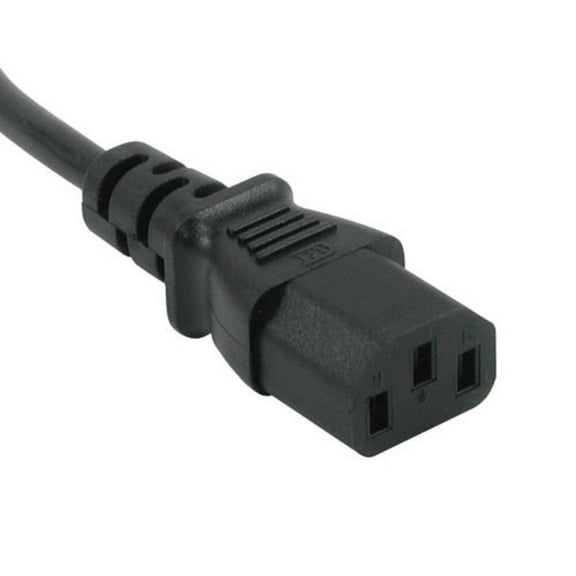 C2G 24240 18 AWG Universal Power Cord for NEMA 5-15P to IEC320C13, Black (1 Foot/0.30 Meters)