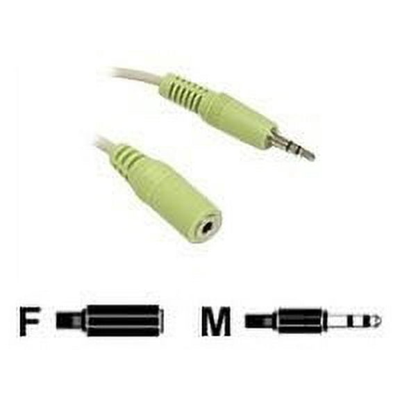 C2G 25ft 3.5mm M/F Stereo Audio Extension Cable (PC-99 Color-Coded) - audio cable - 25 ft