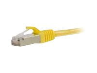C2G 25ft Cat6 Ethernet Cable - Snagless Shielded (STP) - Yellow - Category 6 for Network Device - RJ-45 Male - RJ-45 Male - Shielded - 25ft - Yellow