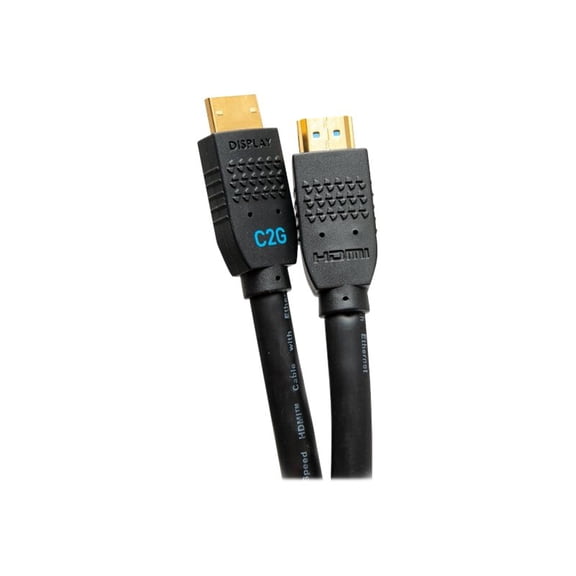 C2G 25ft 4K 60Hz In-Wall Performance Series Ultra Flexible Active High Speed HDMI Cable, Black