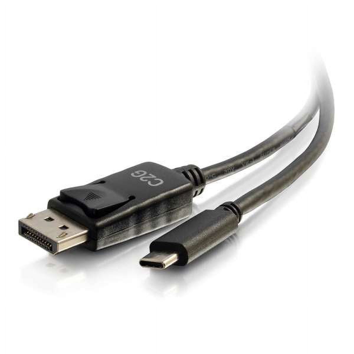 C2g 3ft Usb C To Displayport Cable - 4k 30hz - External Video Adapter - Usb-c - Displayport - Black