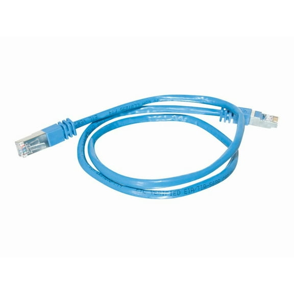 C2G-10ft Cat5e Molded Shielded (STP) Network Patch Cable - Blue - Category 5e for Network Device - RJ-45 Male - RJ-45 Male - Shielded - 10ft - Blue