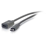 C2g 3ft Usb C Extension Cable - Usb 3.2 - 10gbps -m/f - Usb Extension Cable - Usb-c m To Usb-c f - Usb 3.1 Gen 2 / Thunderbolt 3 - 3 A - 3 Ft - Mlded - Black