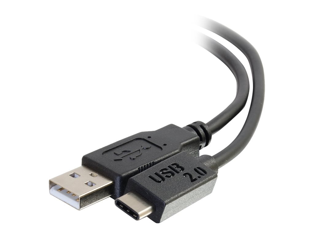 C2G 28872 USB-C Cable - USB 2.0 USB-C to USB-A Male/Male Cable, Thunderbolt 3, Tablet, Chromebook Pixel, Samsung Galaxy TabPro S, LG G6, MacBook, Black (10 Feet, 3.04 Meters)
