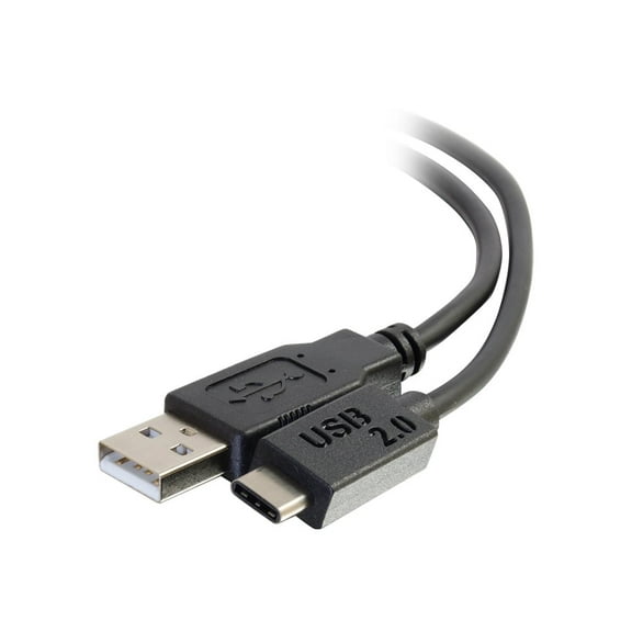 C2G 28872 USB-C Cable - USB 2.0 USB-C to USB-A Male/Male Cable, Thunderbolt 3, Tablet, Chromebook Pixel, Samsung Galaxy TabPro S, LG G6, MacBook, Black (10 Feet, 3.04 Meters)