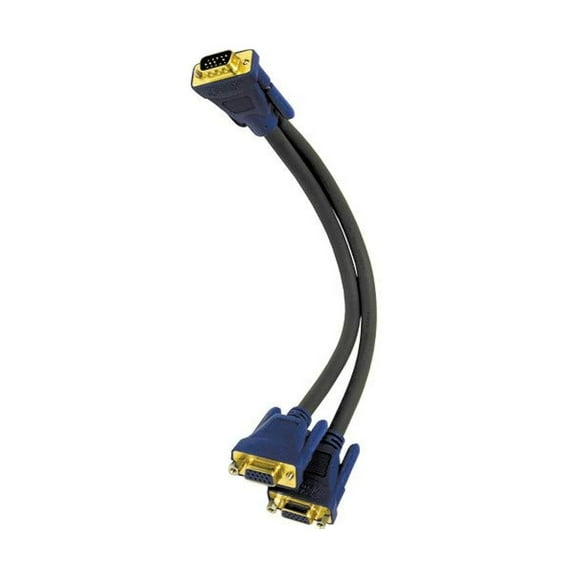 C2G 29610 Ultima One HD15 Male to Two HD15 Female SXGA Monitor Y-Cable
